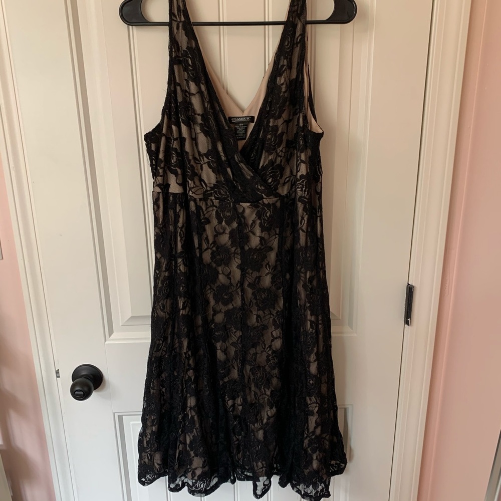 Black lace dress